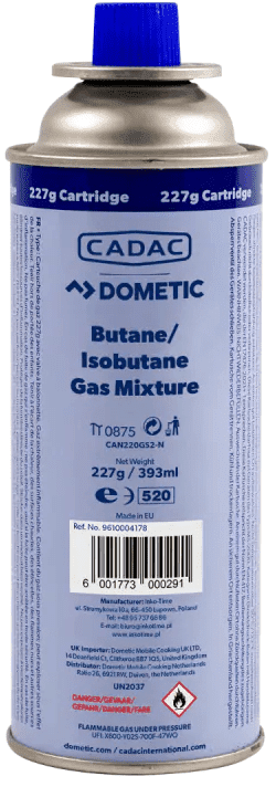 Afbeelding van GASCARTRIDGE 227 GRAM DOOS 28 STUKS BAJONET VALVE