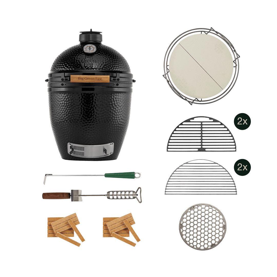 Afbeelding van BIG GREEN EGG THE ONYX LARGE ESSENTIAL START COLLECTION