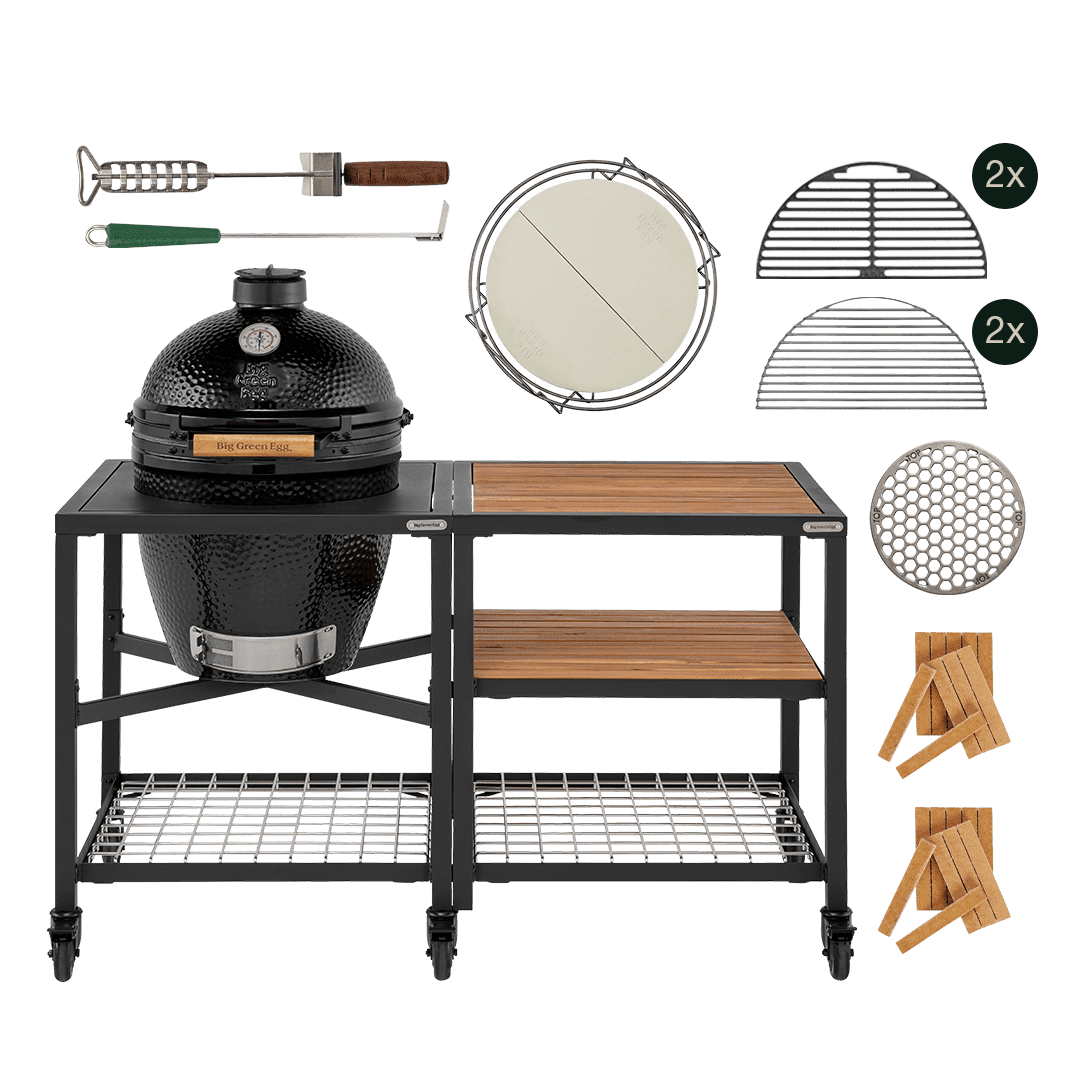 Afbeelding van BIG GREEN EGG THE ONYX LARGE ESSENTIAL OUTDOOR KITCHEN