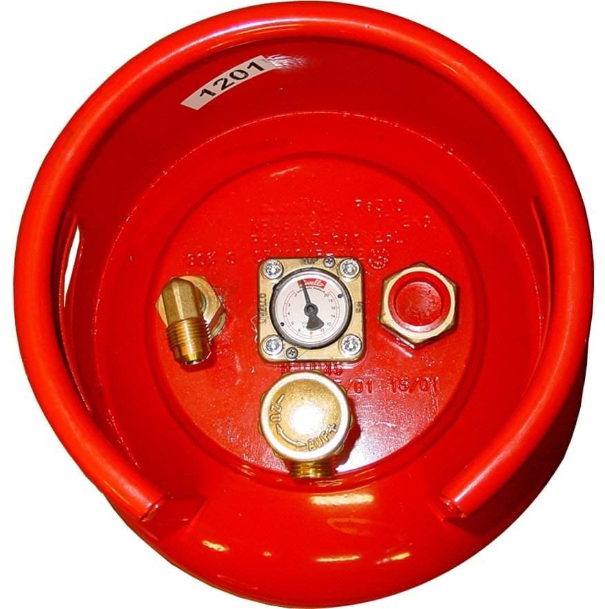 Afbeelding van STALEN LPG FLES MET KNIE