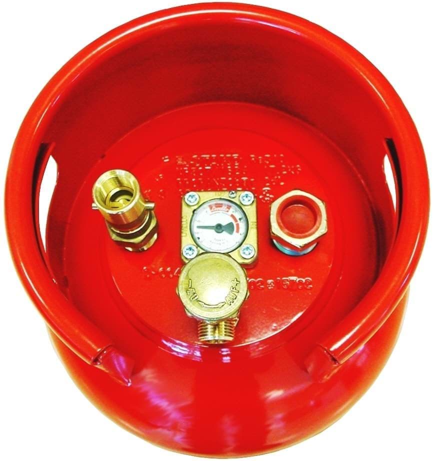 Afbeelding van STALEN LPG FLES MET BAJONET RECHT