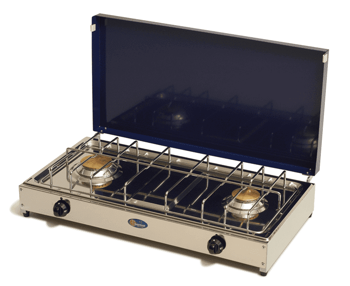 Afbeelding van PARKER 2 PITS CAMPING KOOKTOESTEL MET DEKSEL 
