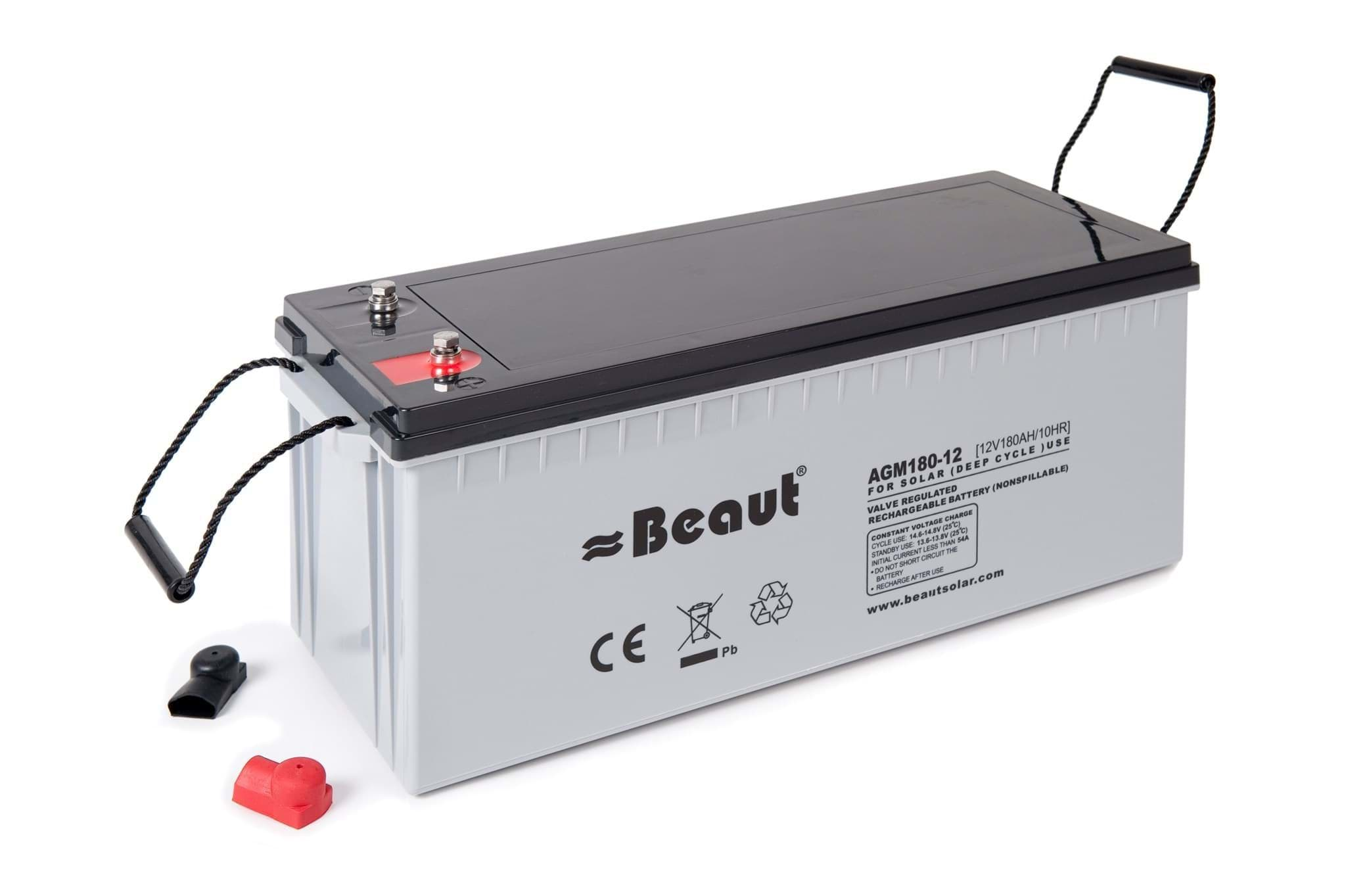 Afbeelding van AGM ACCU 180 AMPERE 12 VOLT 530 x 209 x 214 (219) MM - 53 KG