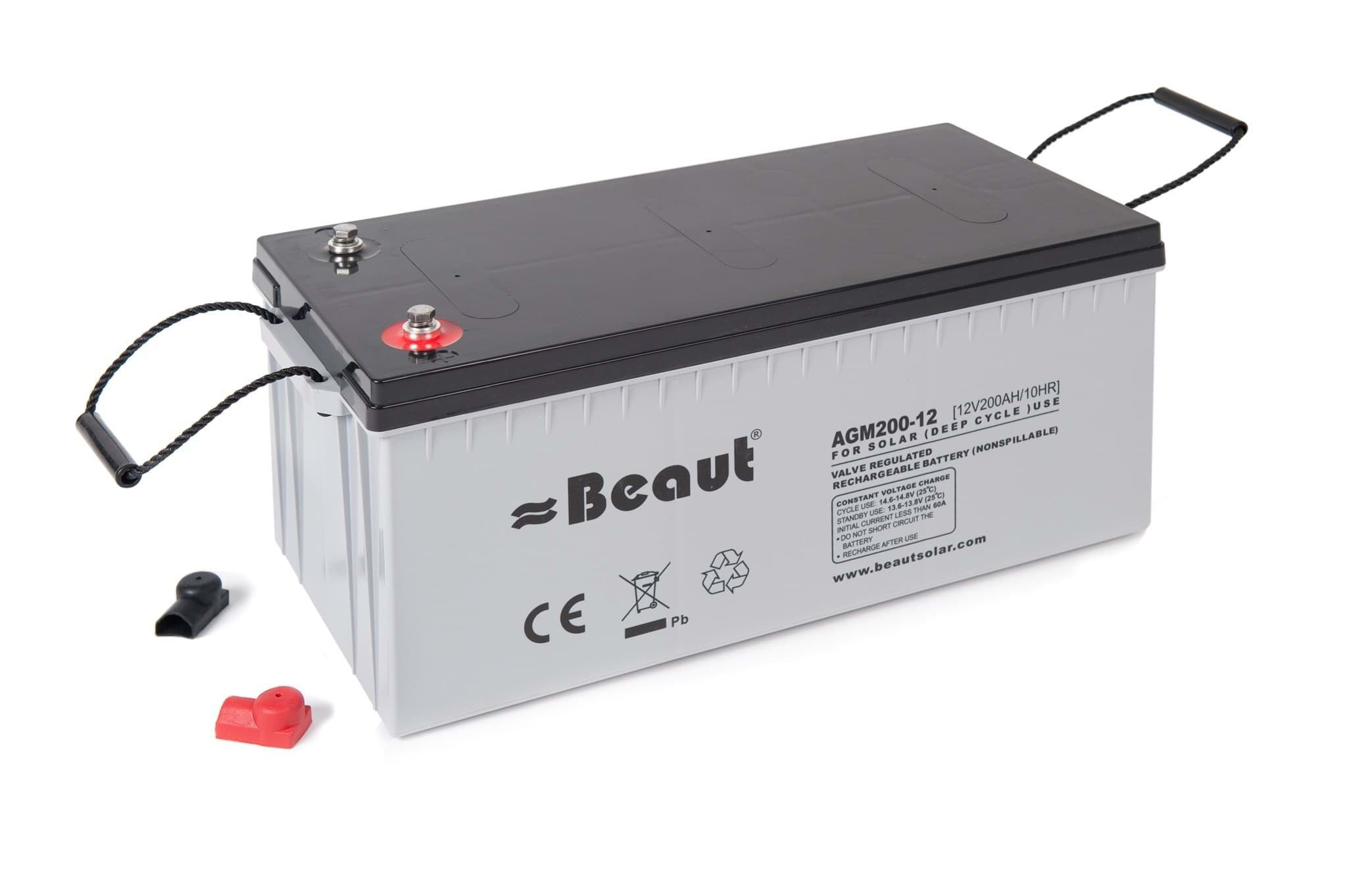 Afbeelding van AGM ACCU 200 AMPERE 12 VOLT 522 x 240 x 219 (240) MM - 60 KG