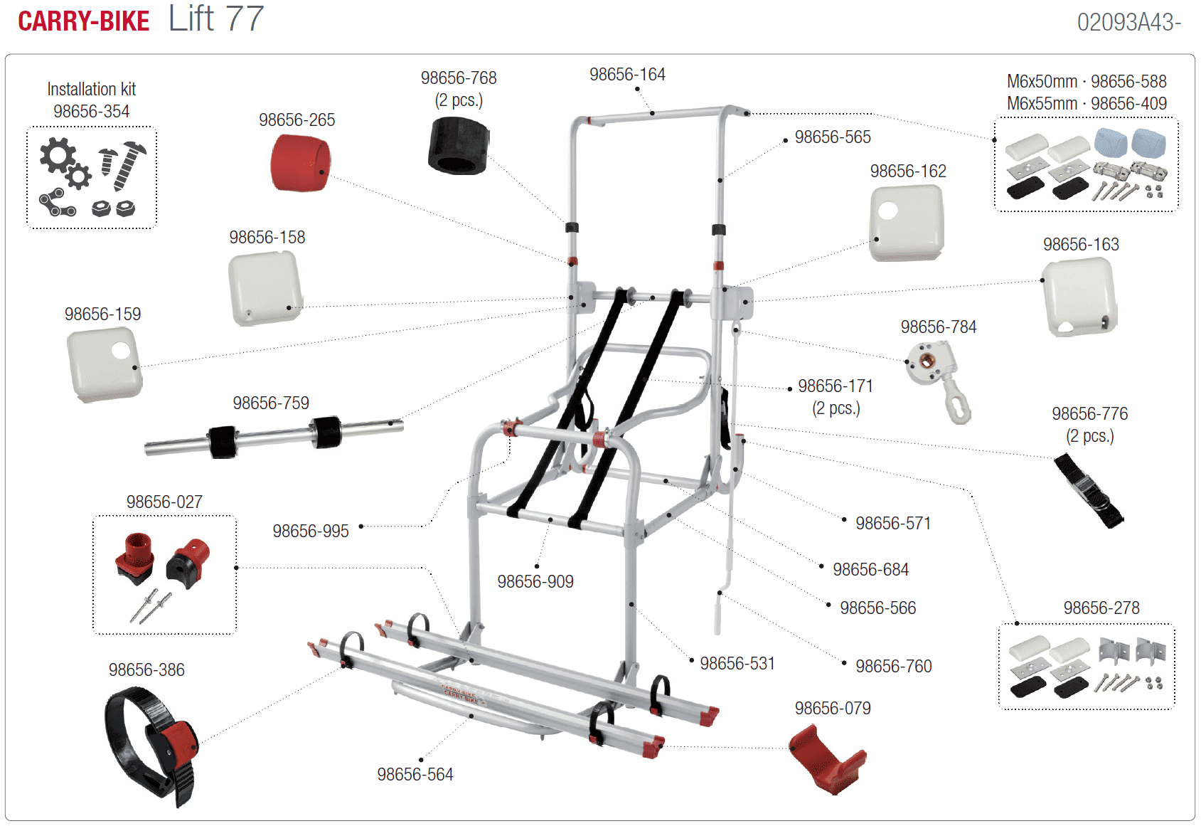 Afbeelding voor categorie Carry-bike Lift 77 02093A43-