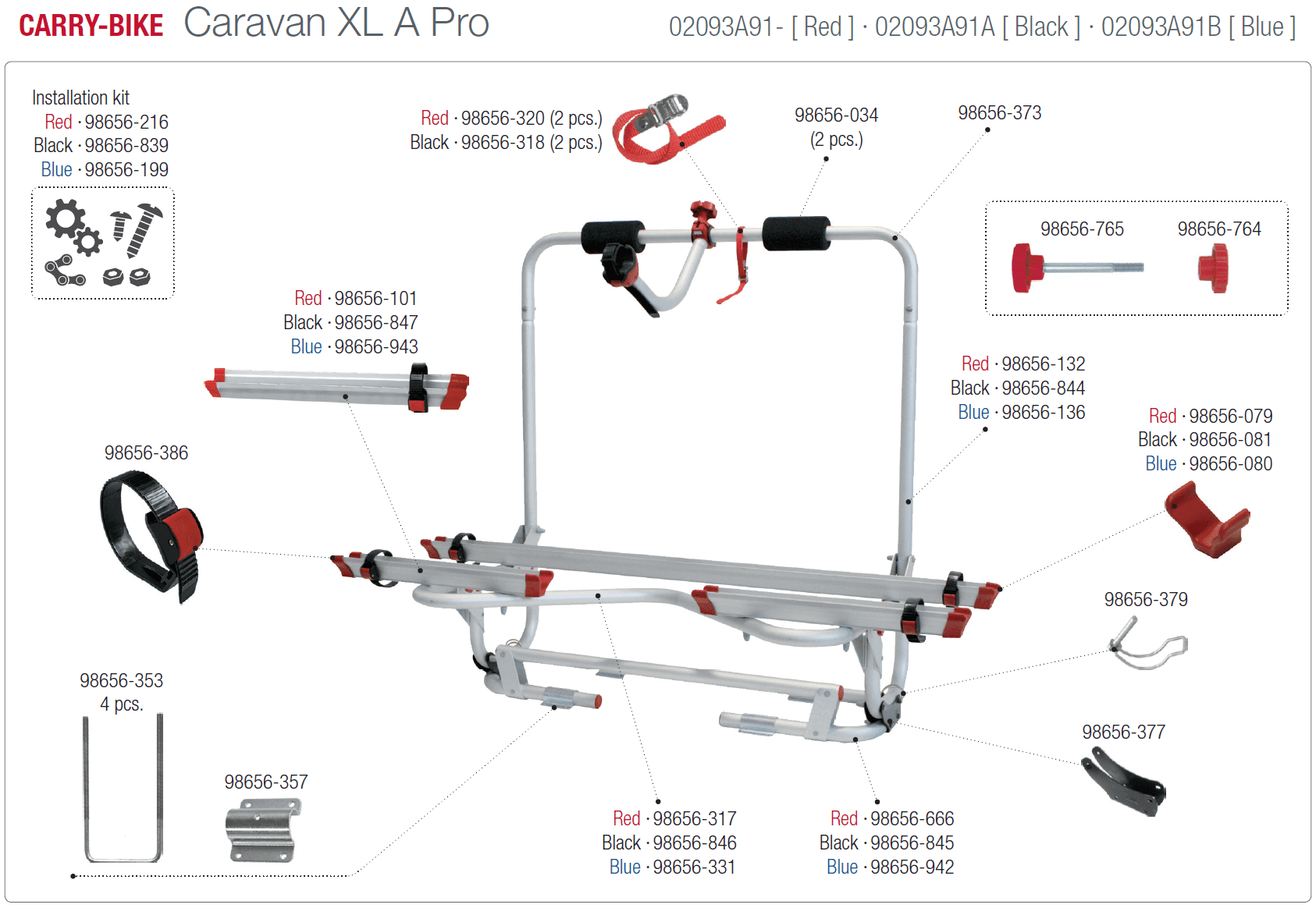 Afbeelding voor categorie Carry-bike Caravan XL A Pro 02093A91(-/A/B)