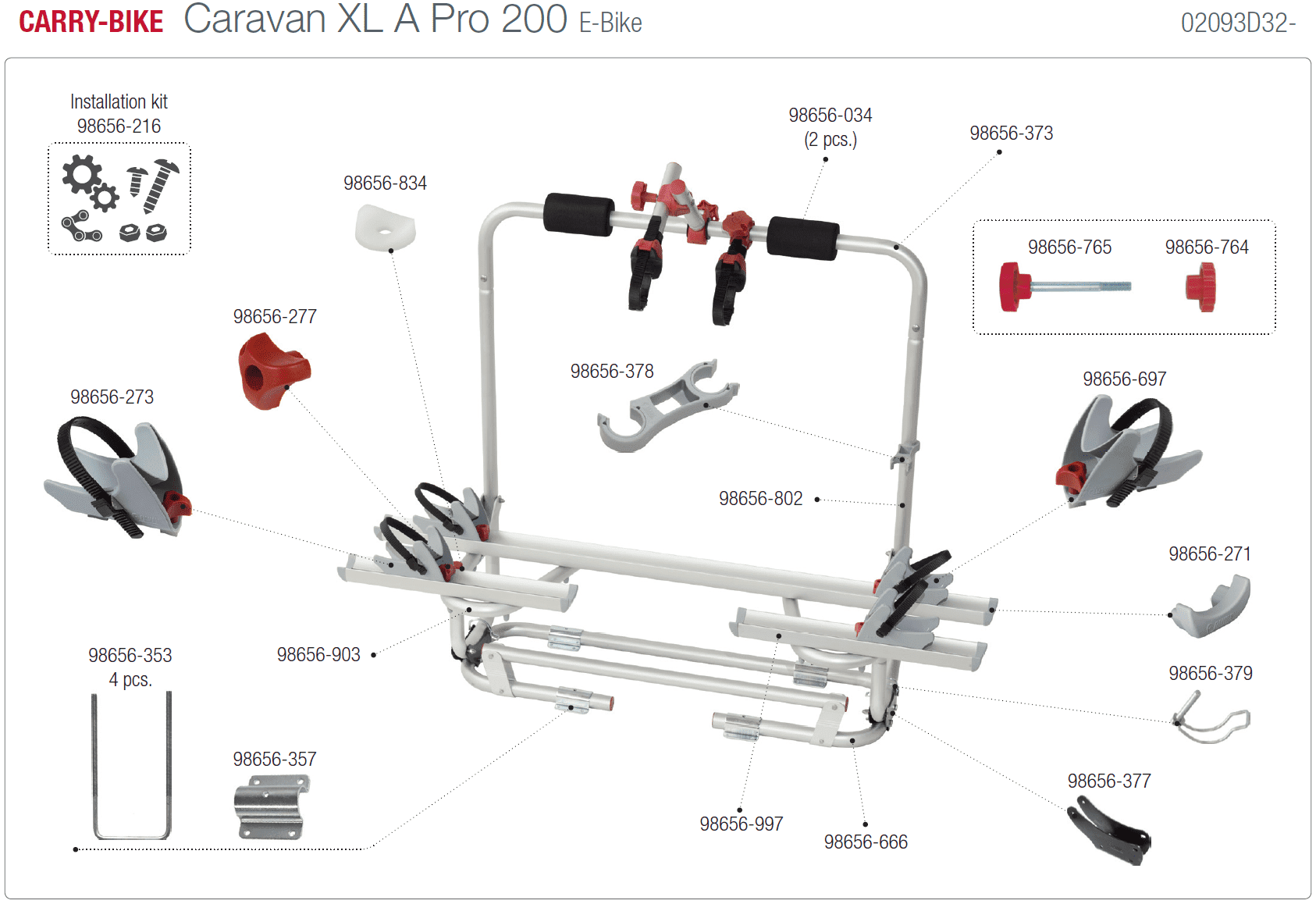 Afbeelding voor categorie Carry-bike Caravan XL A Pro 200 E-bike 02093D32-