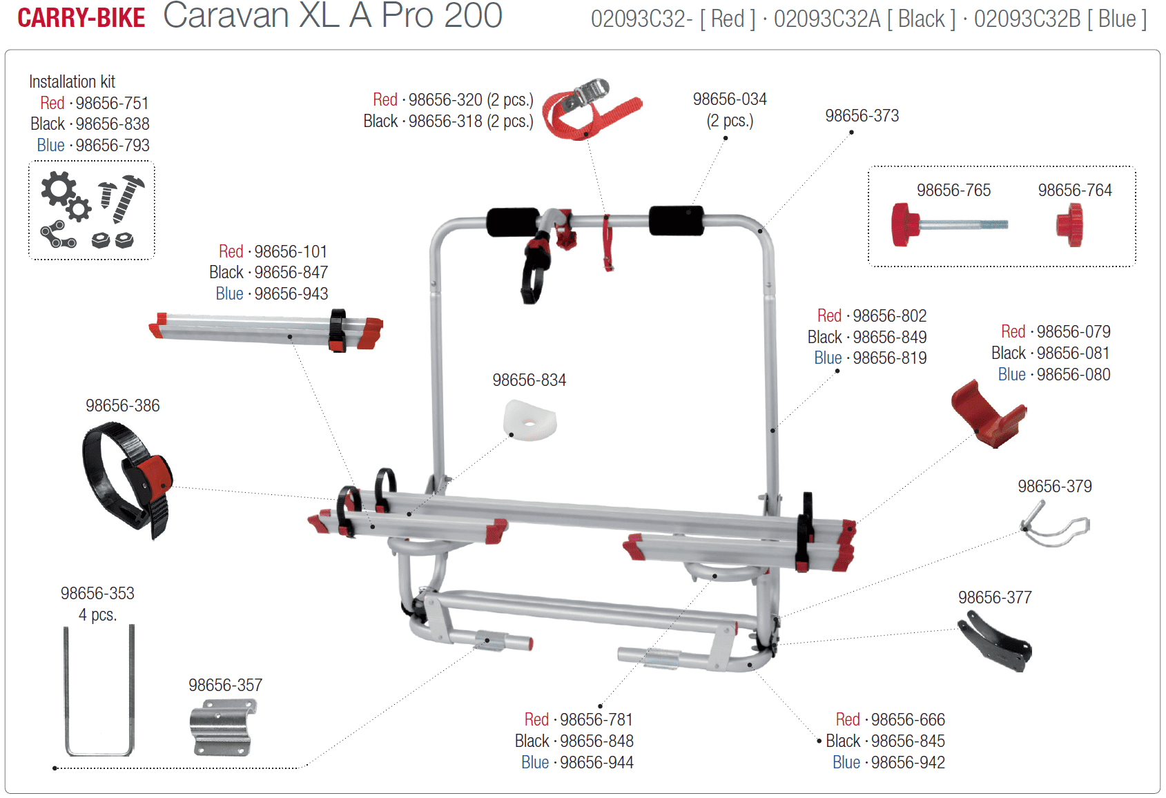 Afbeelding voor categorie Carry-bike Caravan XL A Pro 200 02093C32(-/A/B)
