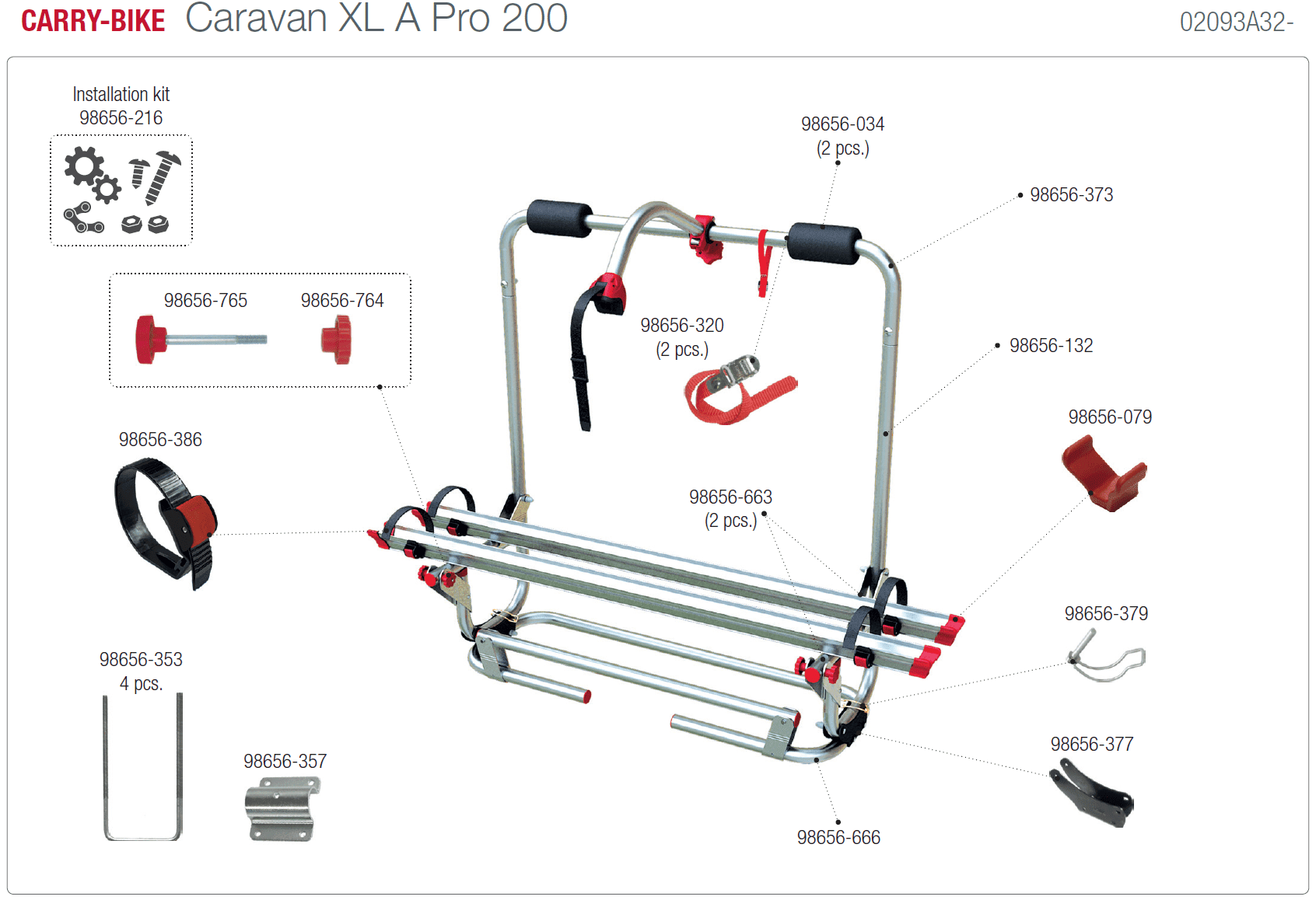 Afbeelding voor categorie Carry-bike Caravan XL A Pro 200 02093A32-