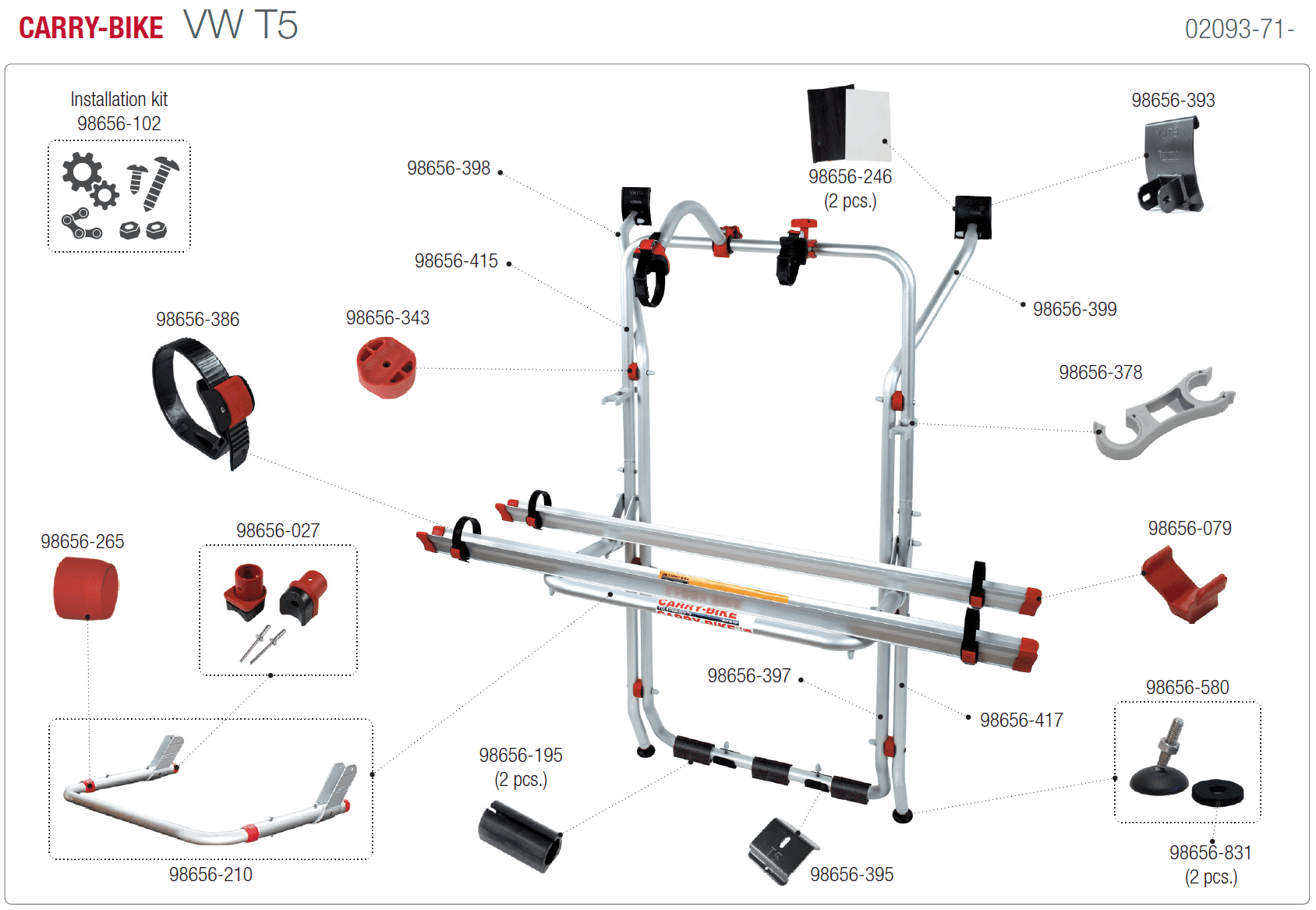 Afbeelding voor categorie Carry-bike VW T5 02093-71-