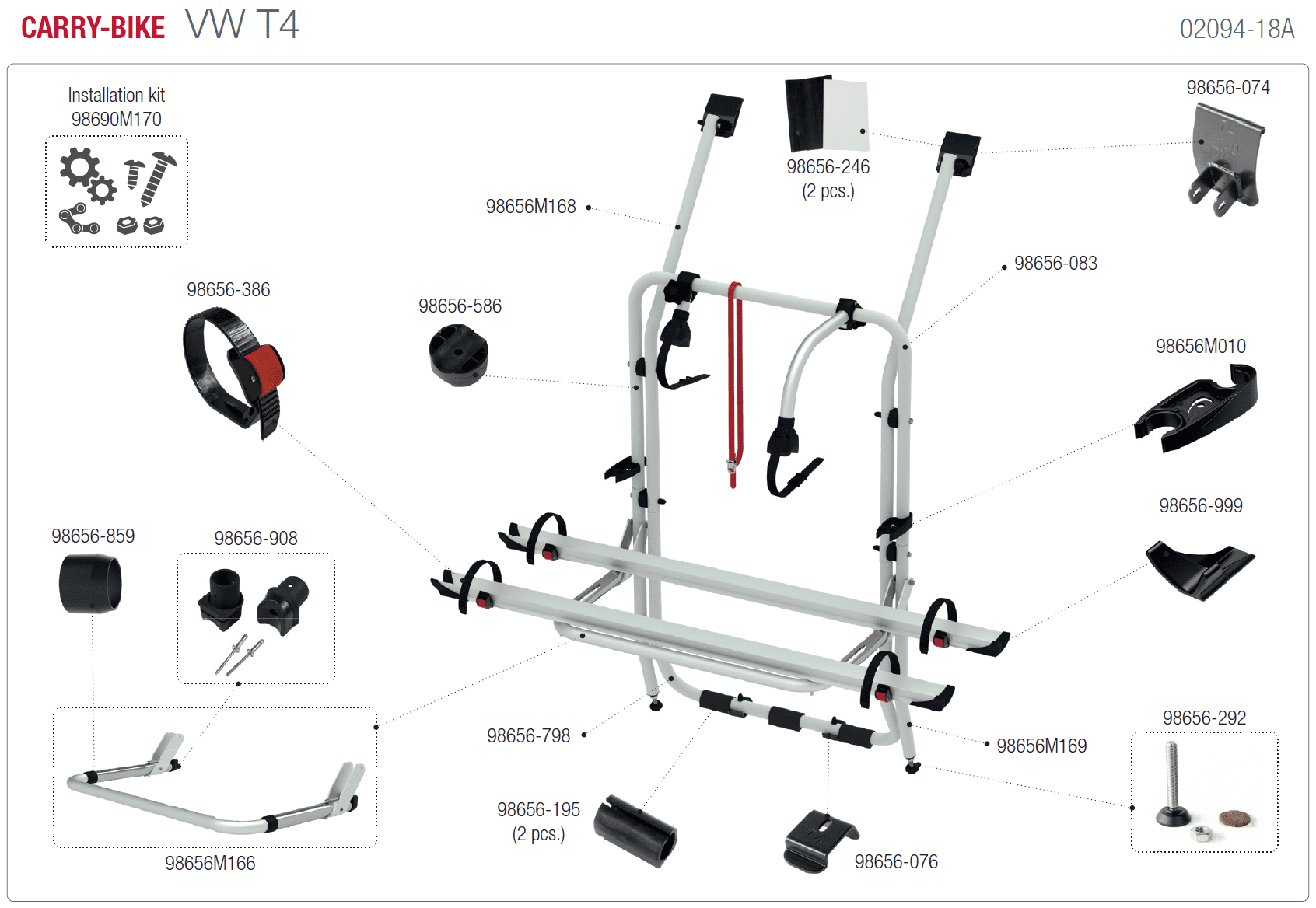 Afbeelding voor categorie Carry-bike VW T4 02094-18A