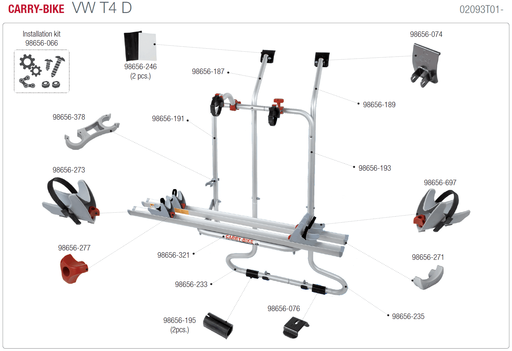 Afbeelding voor categorie Carry-bike VW T4 D 02093T01-