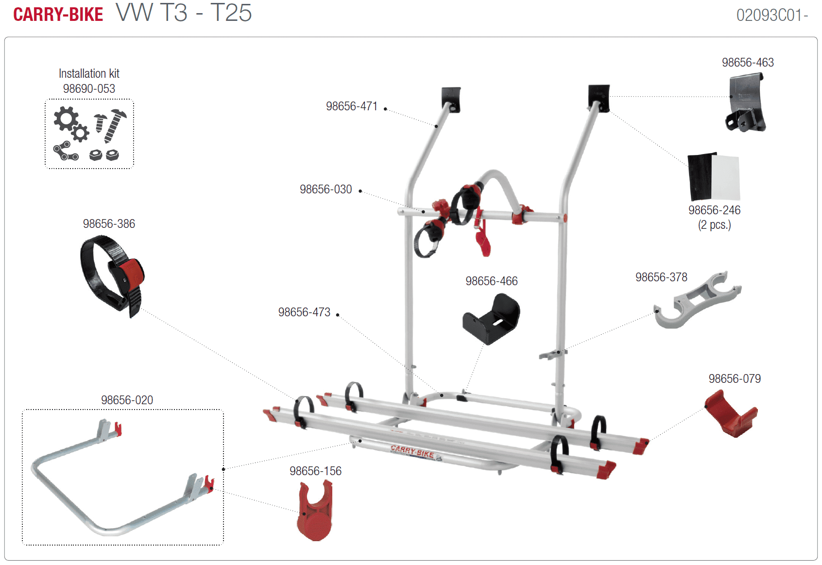 Afbeelding voor categorie Carry-bike VW T3-T25 02093C01-