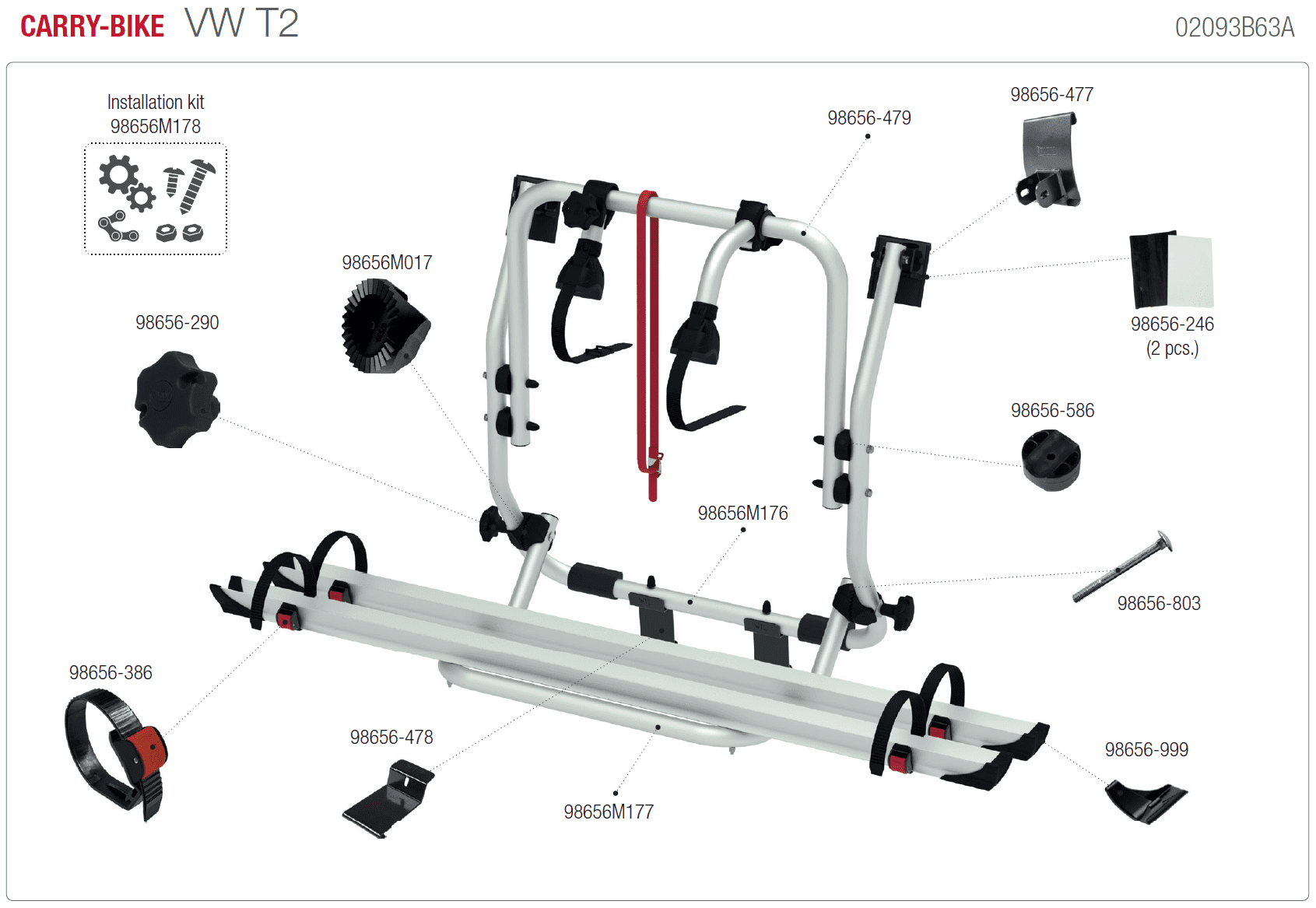 Afbeelding voor categorie Carry-bike VW T2 02093B63A