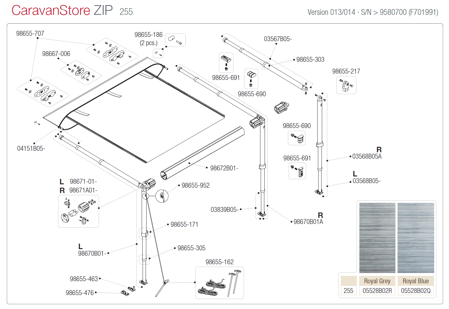 Afbeelding voor categorie CaravanStore Zip 255 (version 013/014)