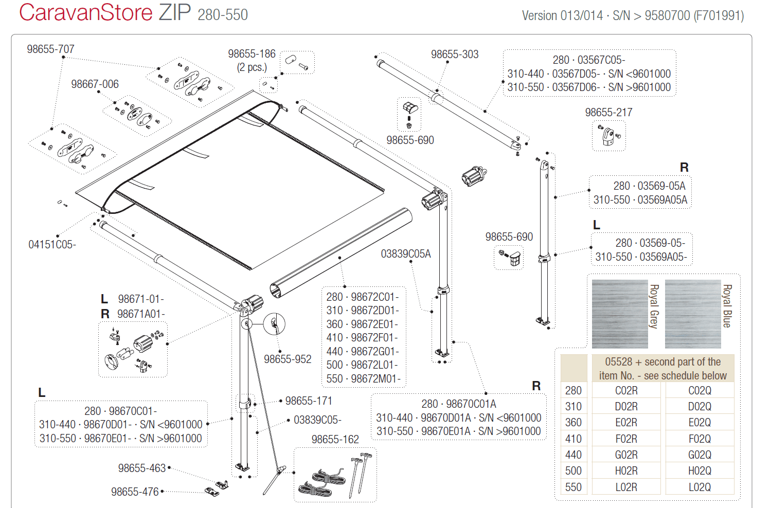 Afbeelding voor categorie CaravanStore Zip 280-550 (version 013/014) 