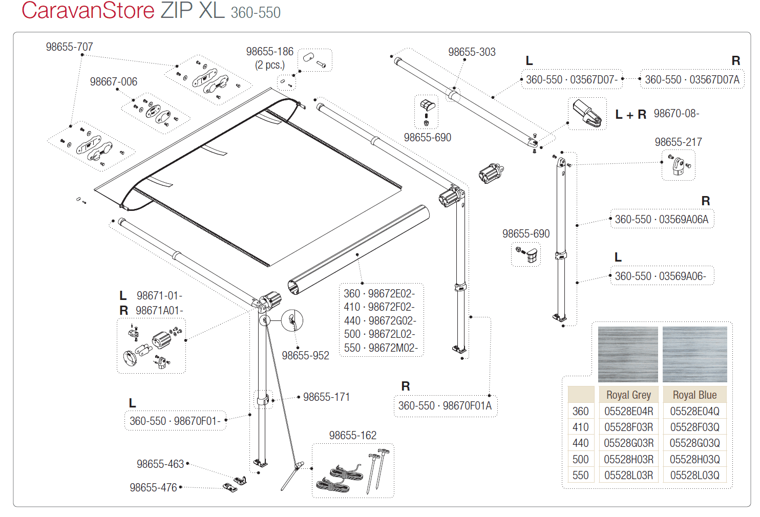 Afbeelding voor categorie CaravanStore Zip XL 360-550