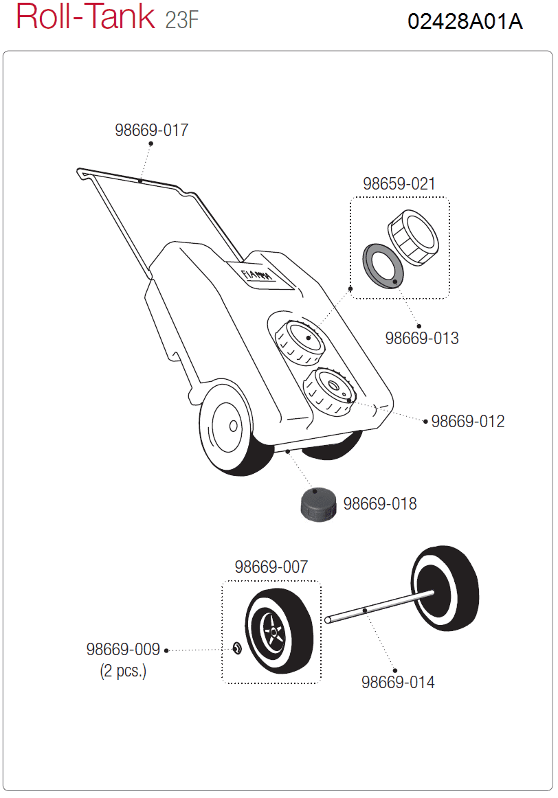 Afbeelding voor categorie Roll-Tank 23 F 02428A01A