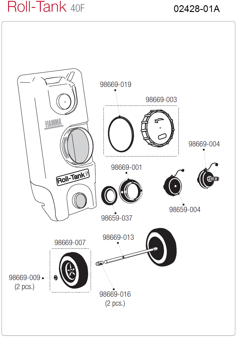 Afbeelding voor categorie Roll-Tank 40 F 02428-01A