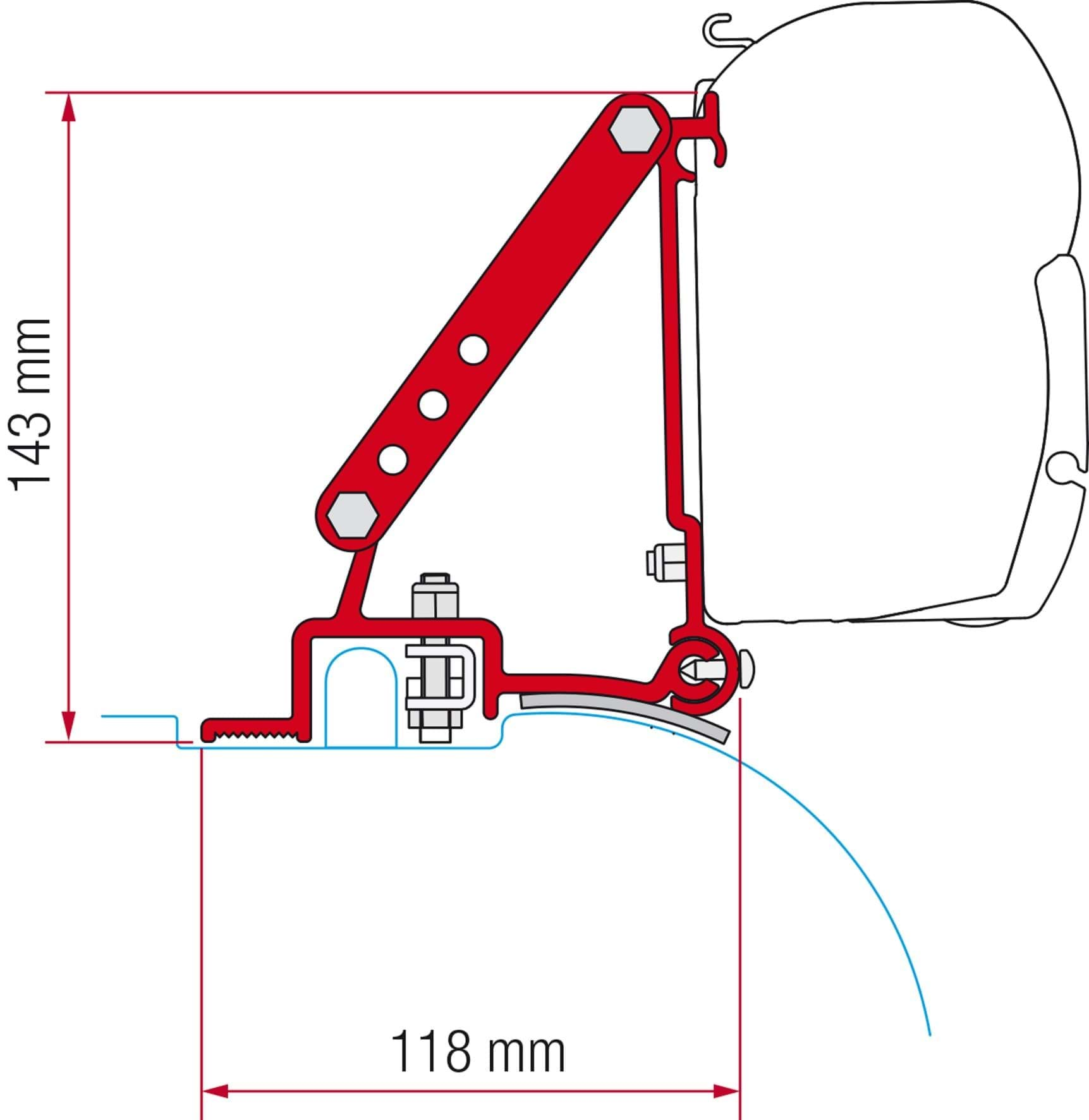 Afbeelding van FIAMMA KIT F45 FIAT DUCATO H2 1994 - 2006 