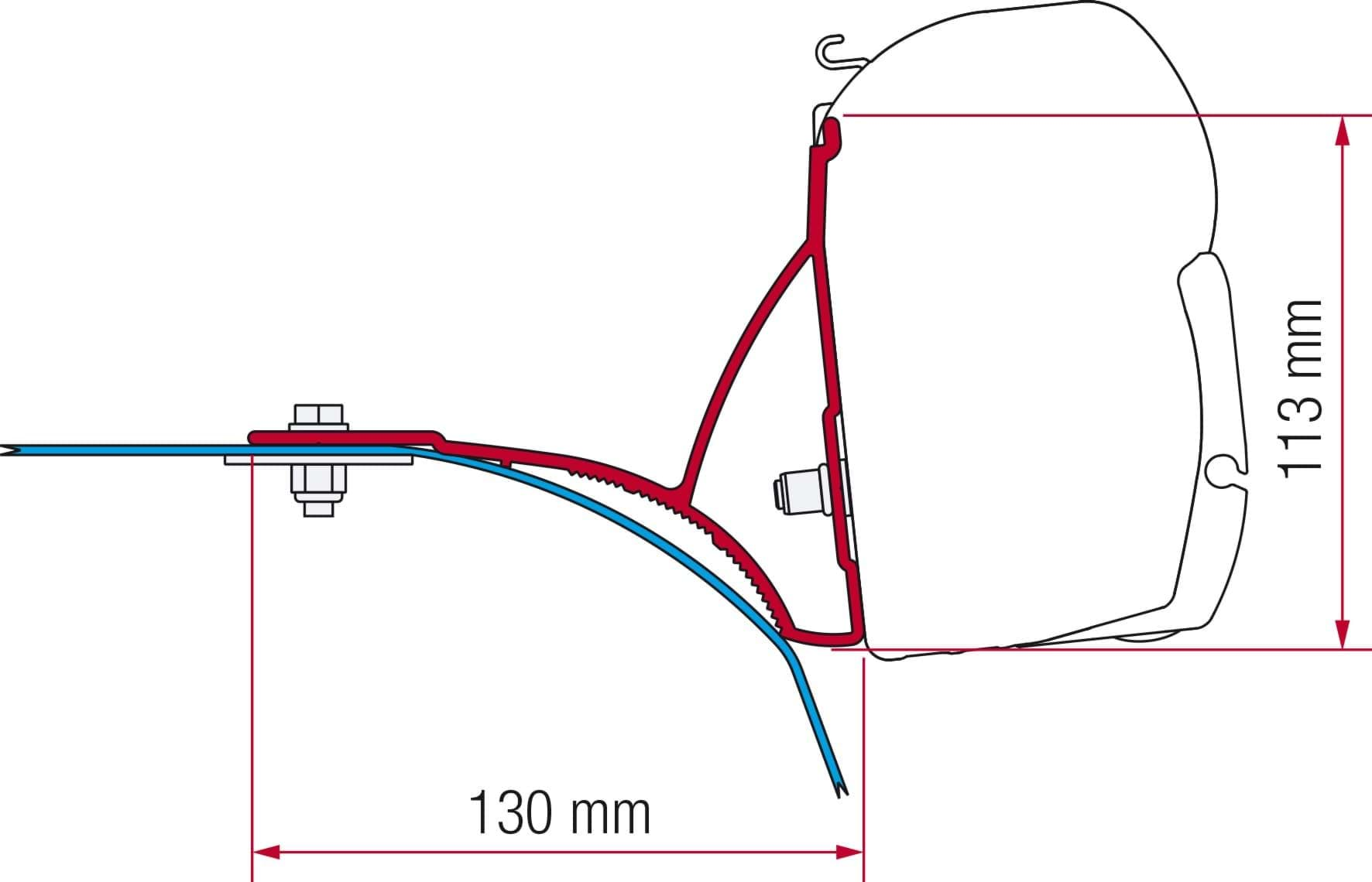 Afbeelding van FIAMMA KIT F45 FIAT DUCATO ROOF RACK NA 06-2006 