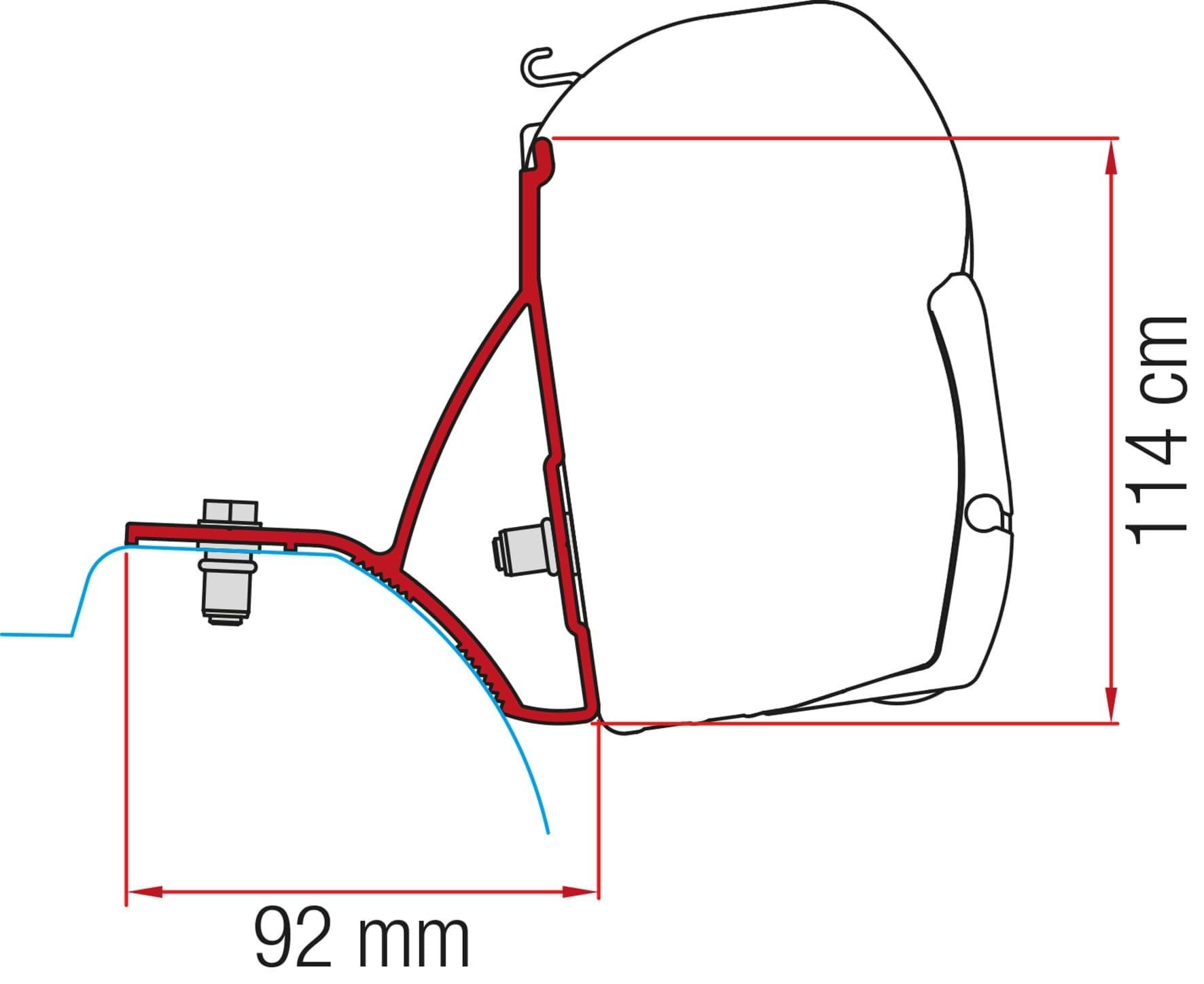 Afbeelding van FIAMMA KIT F45 RENAULT TRAFIC - OPEL VIVARO NA 2015 