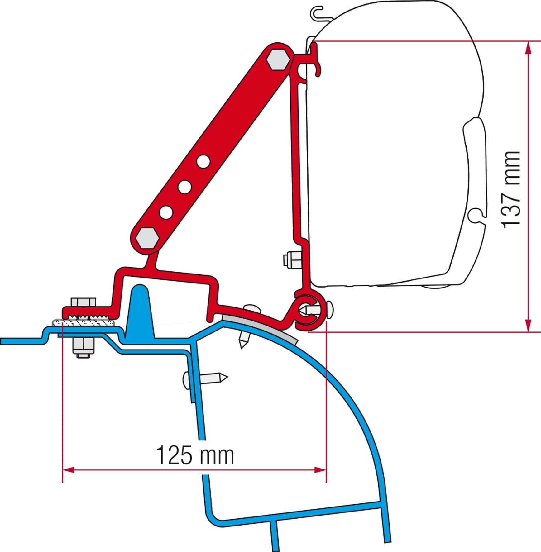 Afbeelding van FIAMMA KIT F45 RENAULT MASTER H2 1998 - 2010 