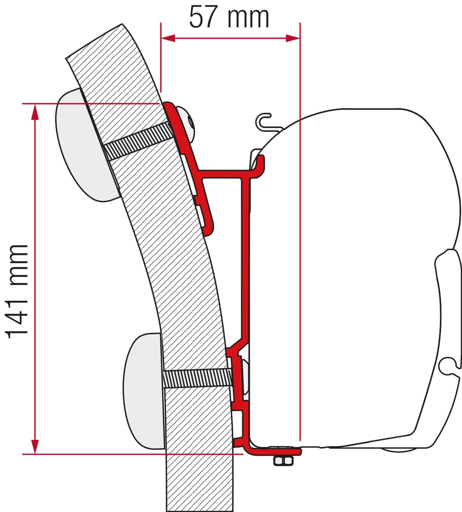 Afbeelding van FIAMMA ADAPTER F45 HYMER S - E KLASSE 