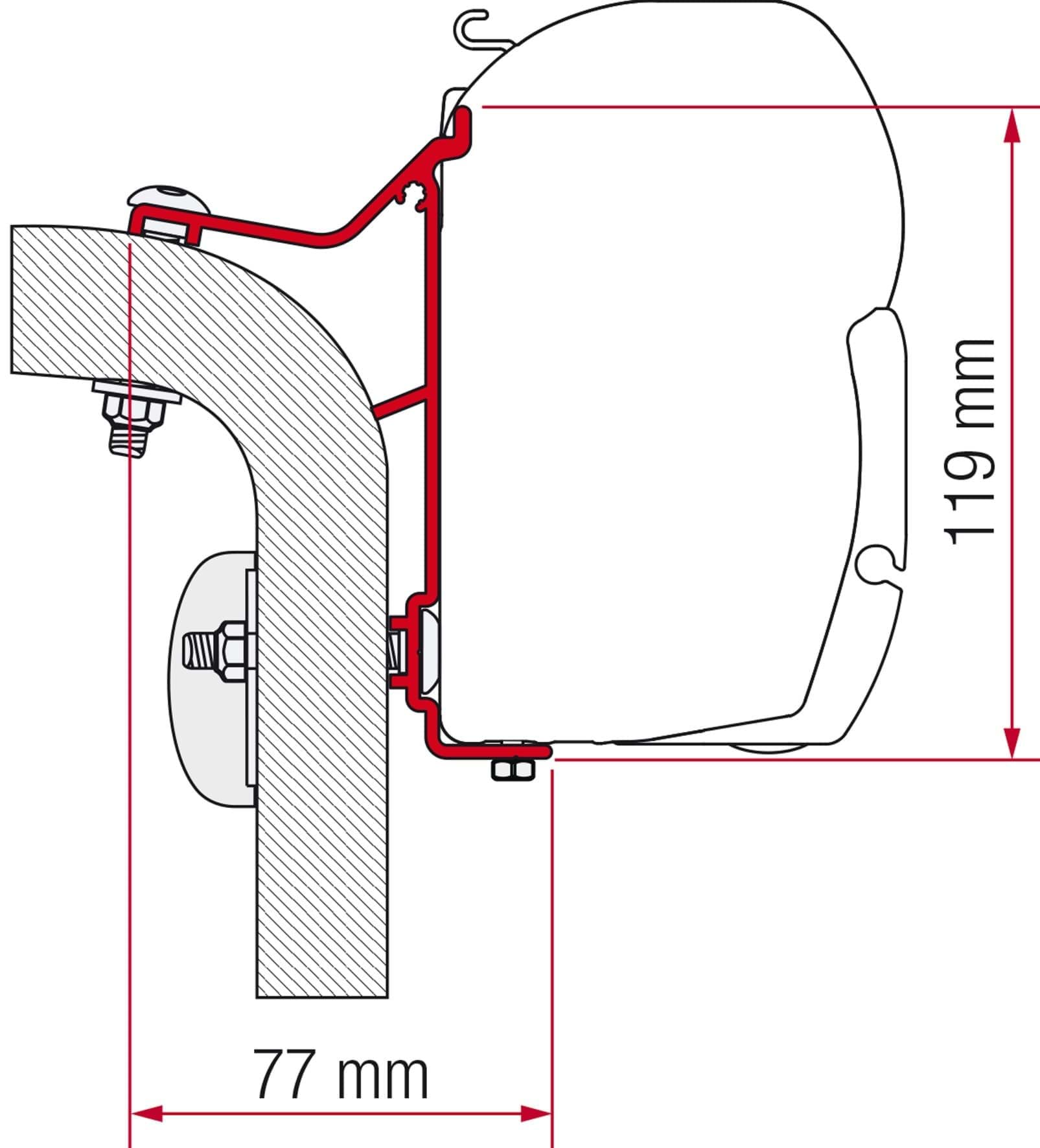 Afbeelding van FIAMMA ADAPTER F45 HYMER VAN - B2 