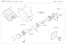 Afbeelding voor categorie Motor Kit F65s Polar White / Titanium 06536-01(-/T)