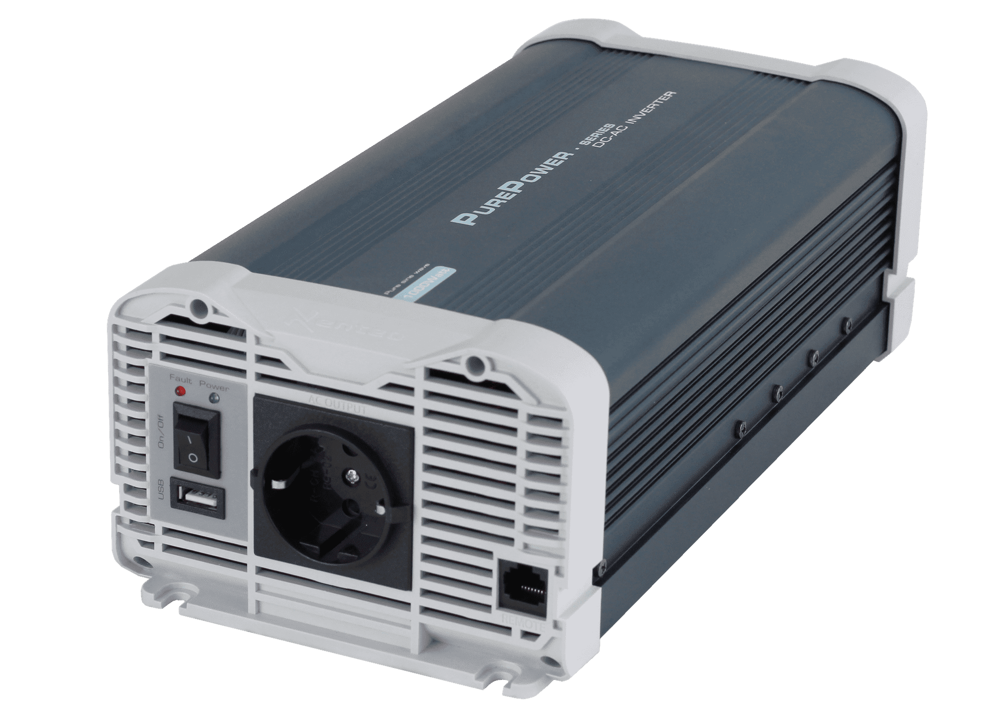 Afbeelding van PUREPOWER INVERTER 12VDC-230VAC 1000 WATT