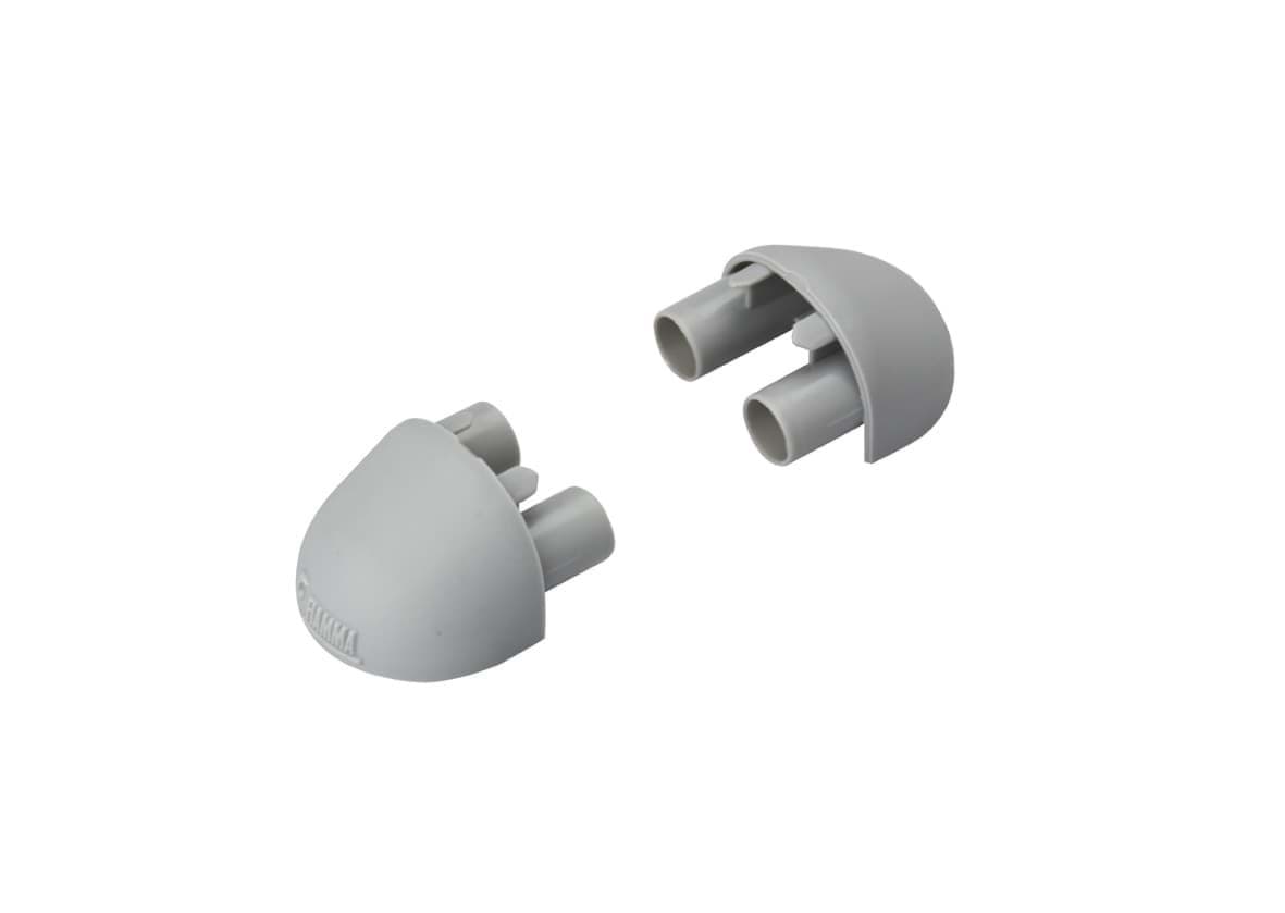 Afbeelding van SET EINDKAPPEN TBV KIT SUPPORT BAR - GREY
