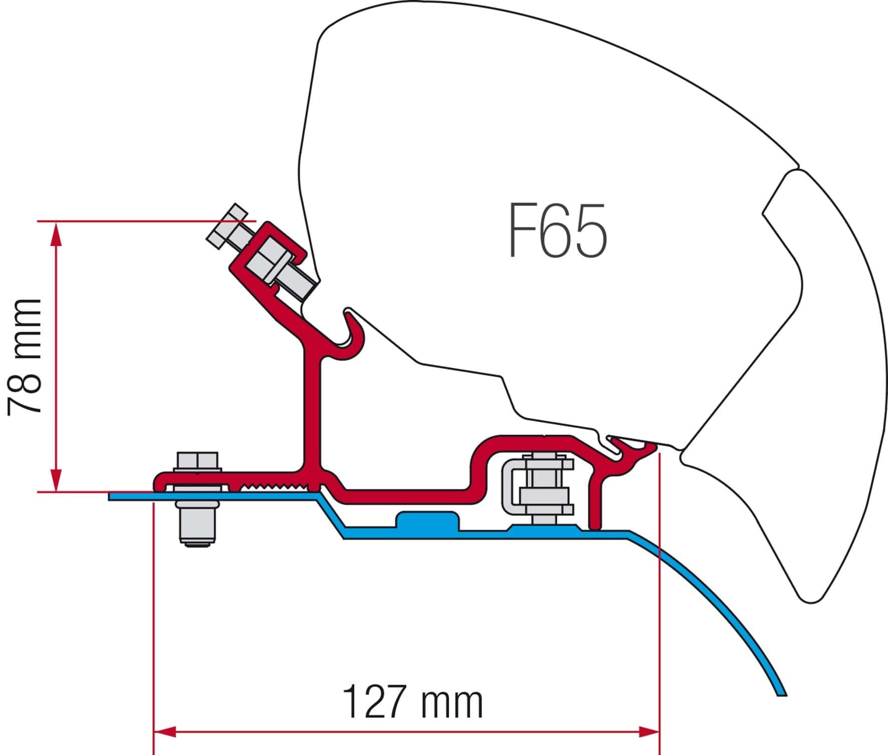 Afbeelding van KIT F80 - F65 FIAT DUCATO H3 NA 06-2006