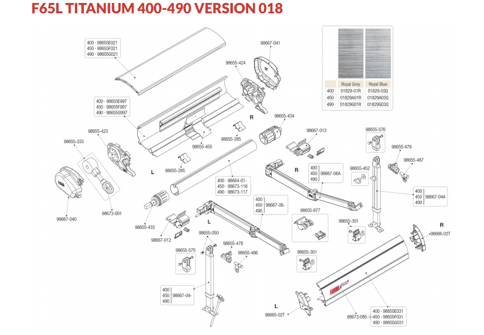 Afbeelding voor categorie F65L Titanium 400-490 Version 018