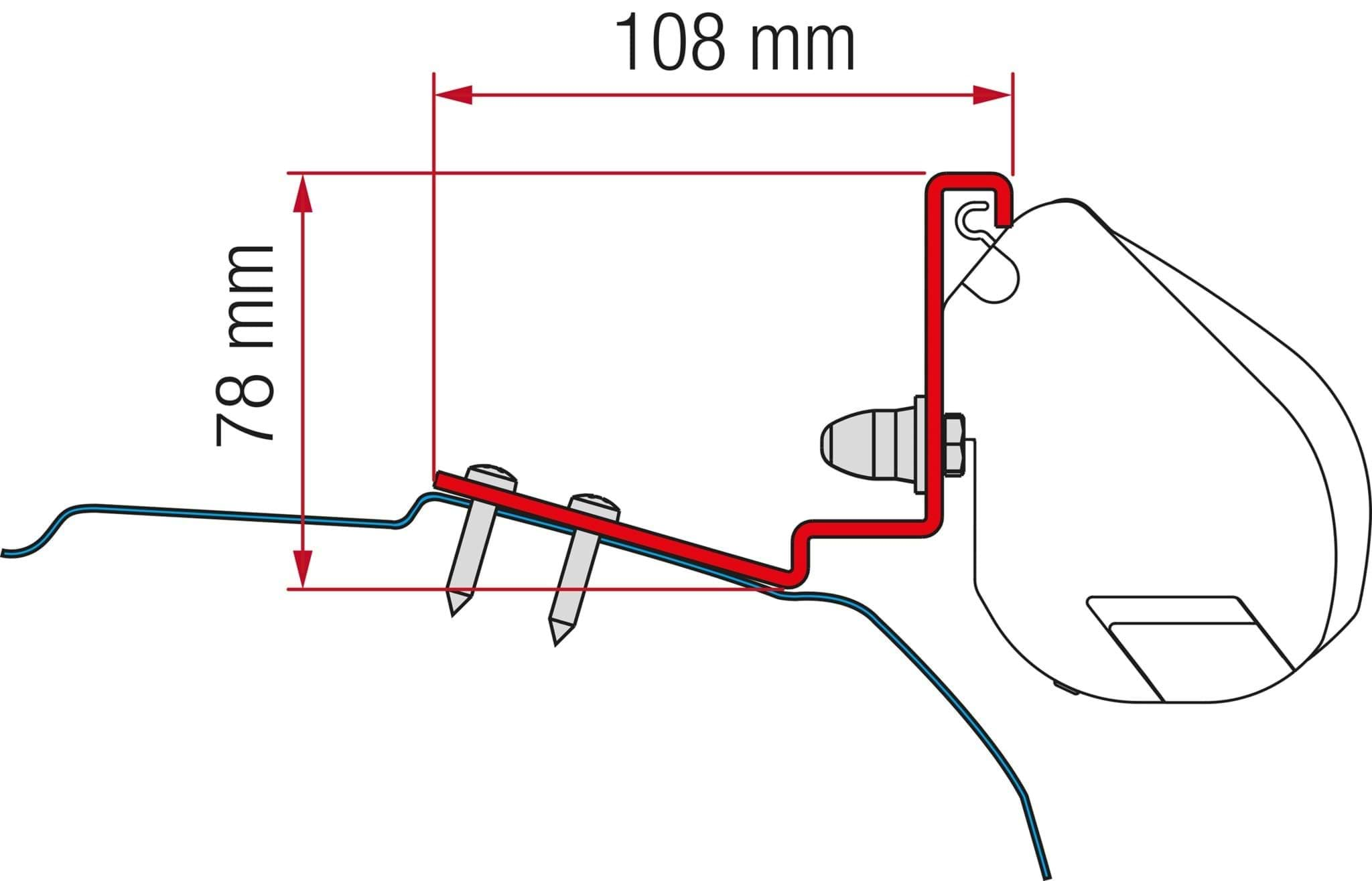 Afbeelding van FIAMMA KIT FORD CUSTOM - CAP COAST (L1-H1), CAPLAND - CAPLIFE (L2-H1_