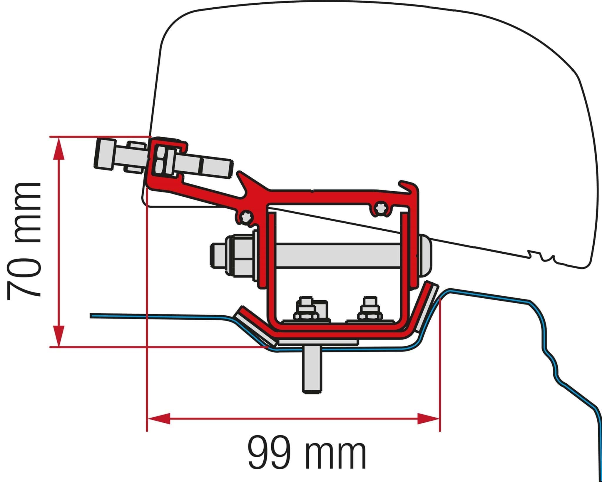 Afbeelding van FIAMMA KIT RENAULT TRAFFIC AFTER 2014 L2