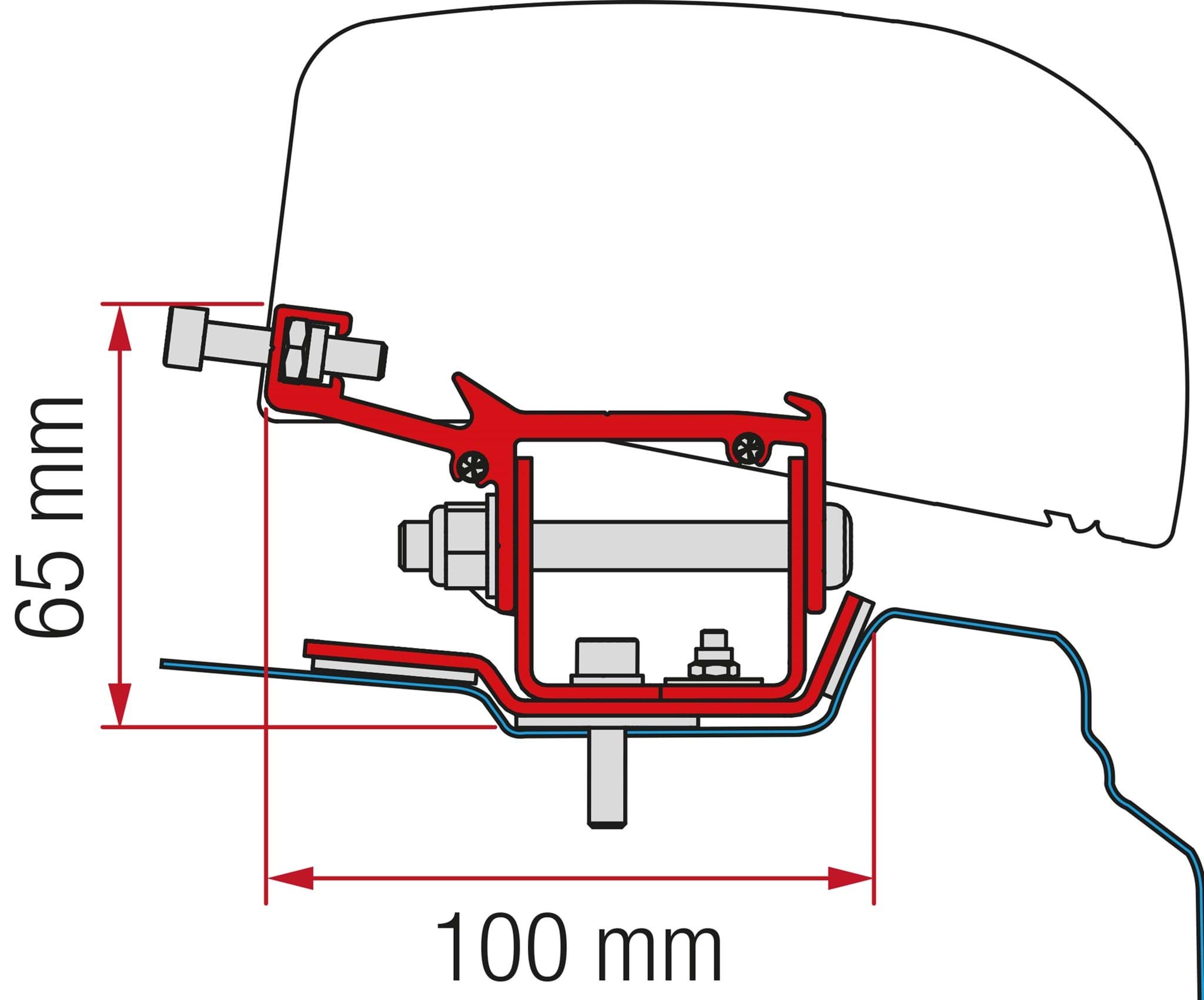 Afbeelding van FIAMMA KIT RENAULT TRAFIC AFTER 2014 L1
