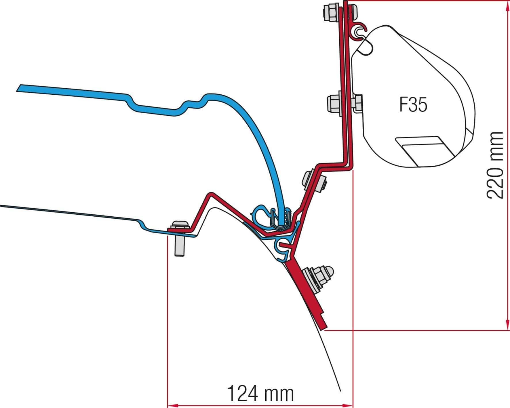 Afbeelding van FIAMMA KIT F35 F45 F43VAN PRO CLASS V MARCO POLO NA 2014