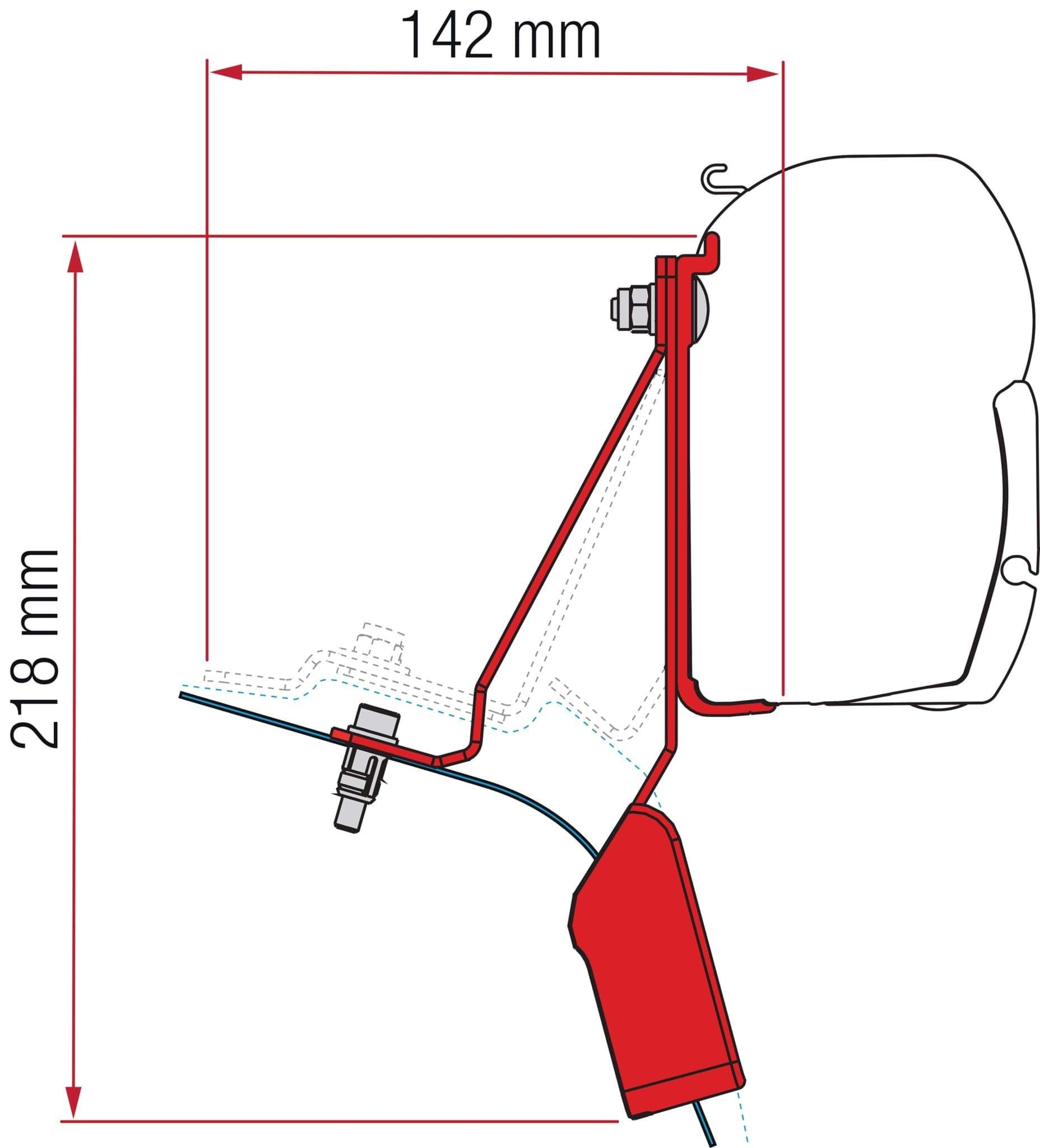 Afbeelding van FIAMMA KIT F45 F43VAN FORD CUSTOM NUGGET LIFT ROOF