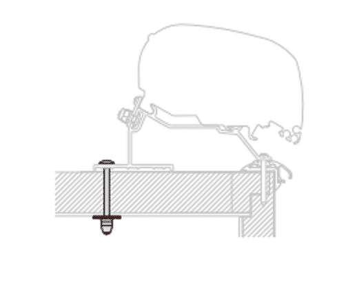 Afbeelding van KIT LMC ADAPTER CARAVAN ROOF