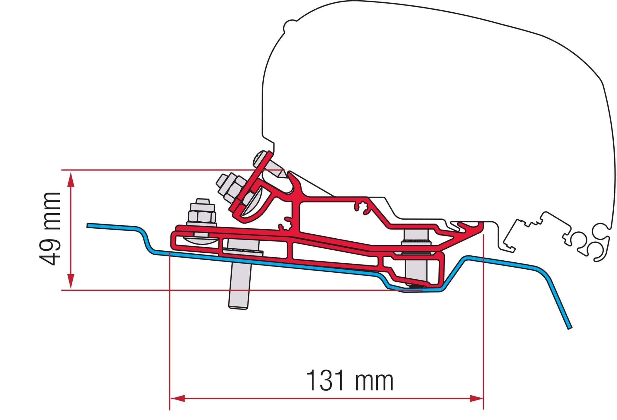 Afbeelding van ADAPTER F80-F65 FORD TRANSIT L4 H3 NA 2014