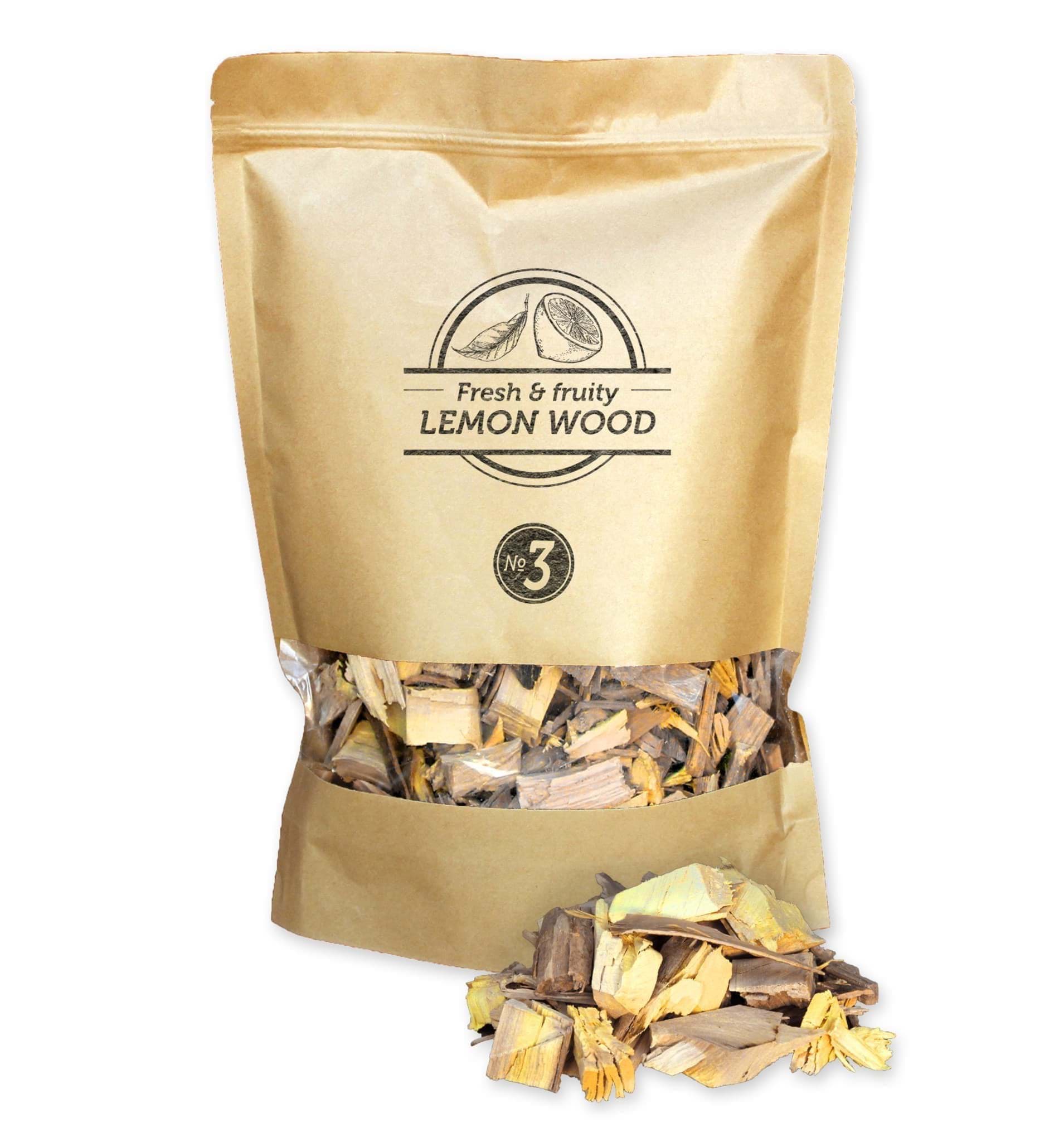 Sciure De Bois De Citronnier Pour Fumage - 1,5 L - Arôme Fruité Et Frais, Idéal Pour Porc, Volaille, Poisson, Légumes