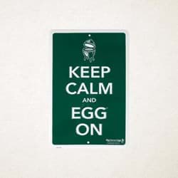 Afbeelding van GREEN SIGN - KEEP CALM AND EGG ON