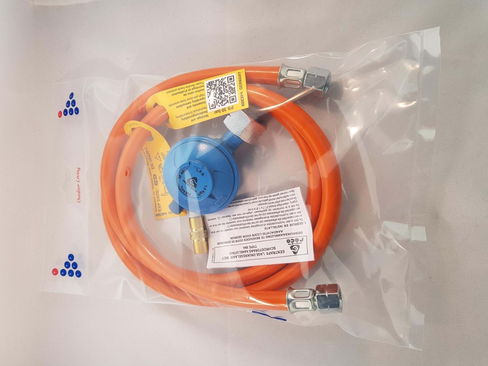 Afbeelding van NOMADIQ INSTALLATIE SETJE GASFLES 5 EN 10 KG