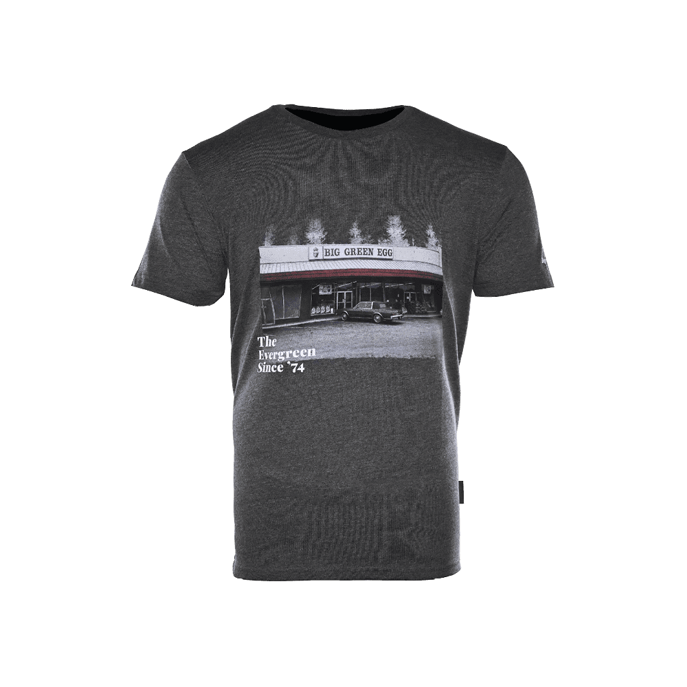 Afbeelding van T-SHIRT THE EVERGREEN SINCE '74 HOUTSKOOLGRIJS MEDIUM