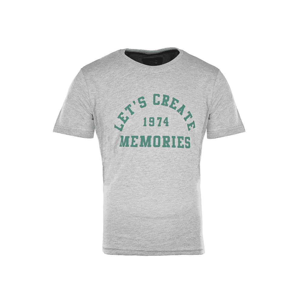 Afbeelding van T-SHIRT LET'S CREATE GRIJS MEDIUM