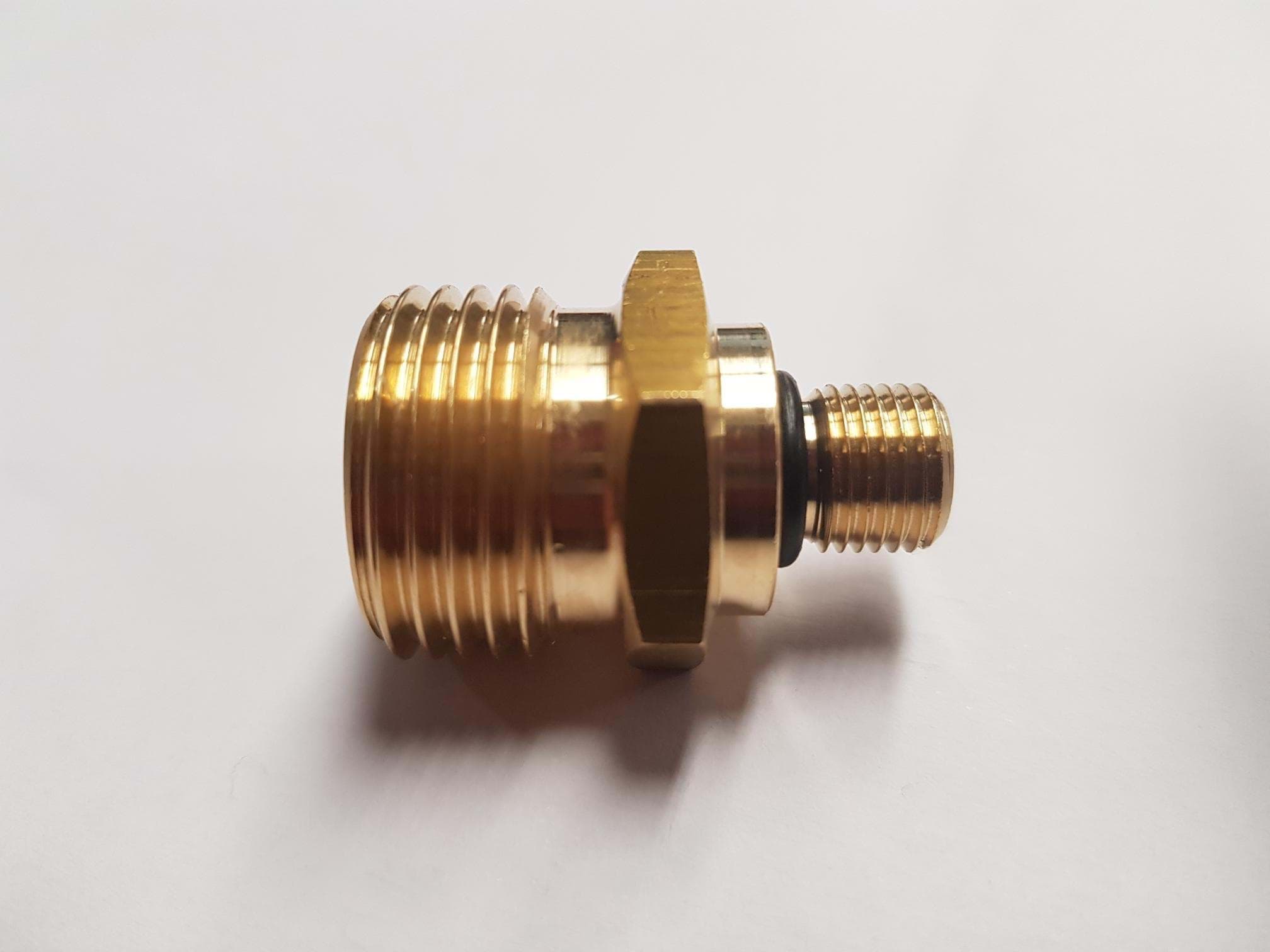 Afbeelding van VERLOOPNIPPEL ALUMINIUM LPG FLES 1/8" BUITEN X DIN BUITEN