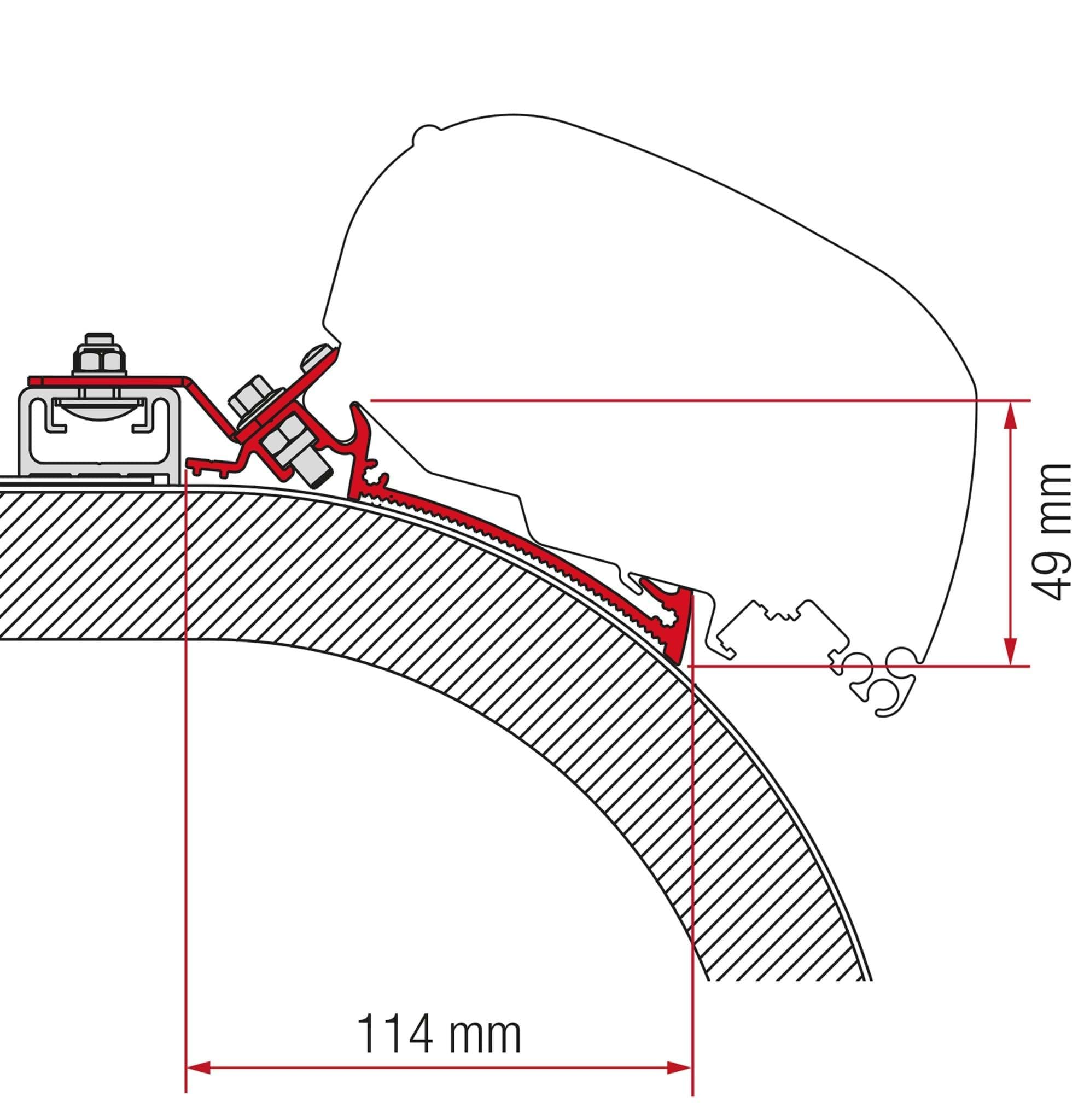 Afbeelding van FIAMMA ADAPTER RAPIDO DISTINCTION