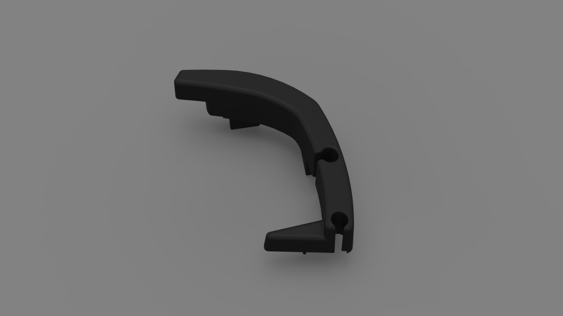 Afbeelding van LEFT LEAD BAR END CAP BLACK F40 VAN
