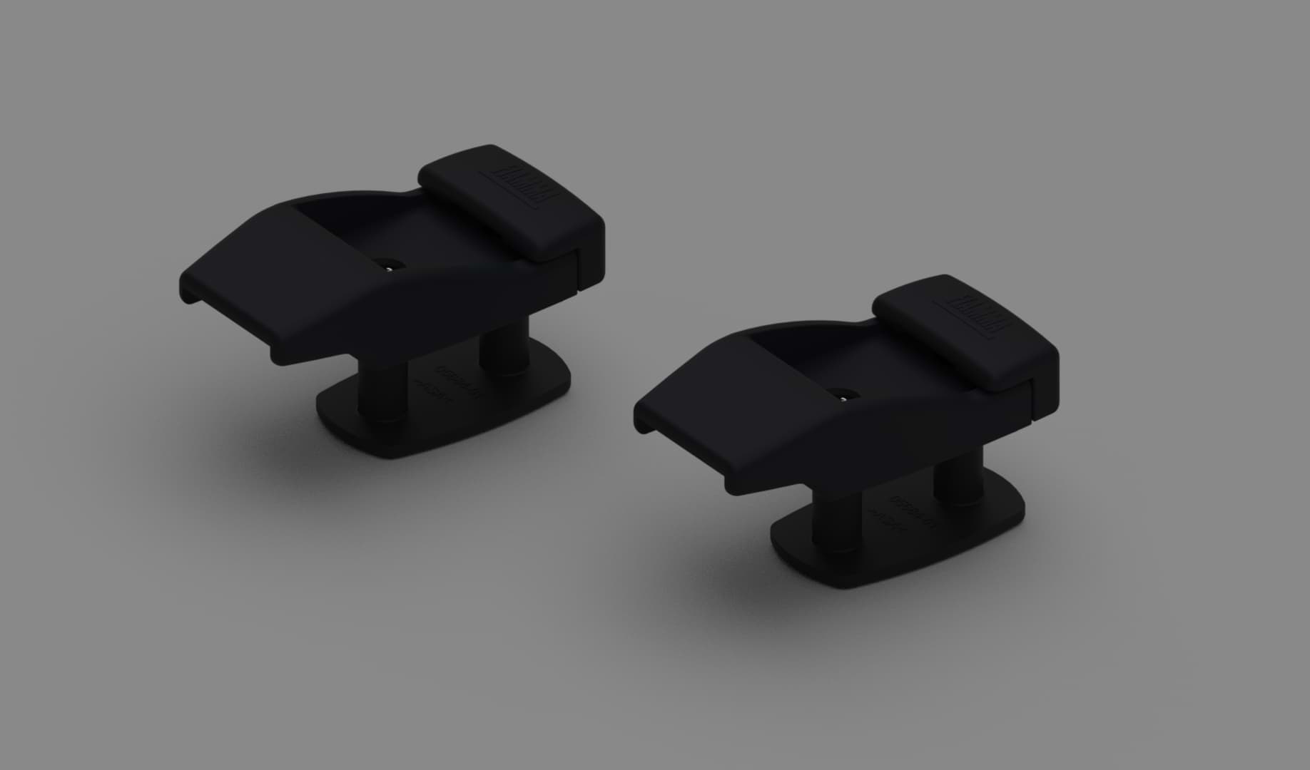Afbeelding van WALL BRACKETS PLASTIC DEEP BLACK (2PCS)
